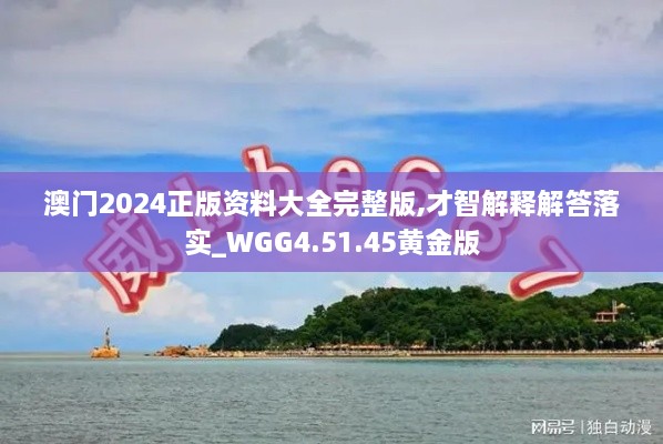 澳門2024正版資料大全完整版,才智解釋解答落實(shí)_WGG4.51.45黃金版