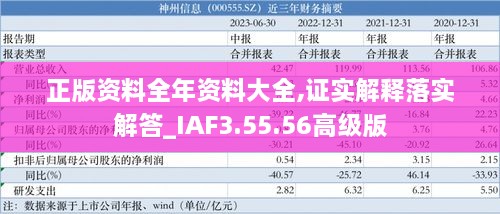 正版資料全年資料大全,證實(shí)解釋落實(shí)解答_IAF3.55.56高級(jí)版