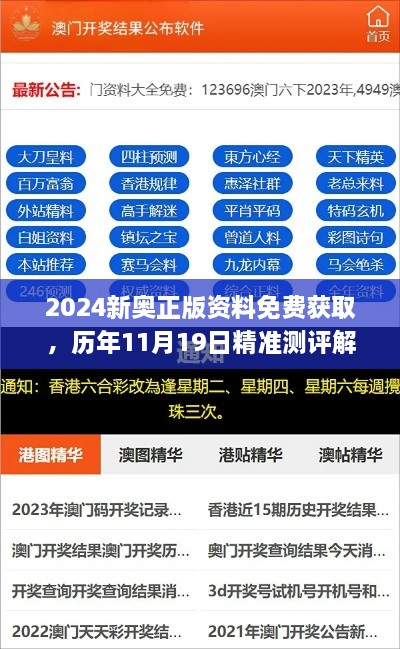 2024新奧正版資料免費(fèi)獲取，歷年11月19日精準(zhǔn)測(cè)評(píng)解答及計(jì)劃_XTZ5.75.93藍(lán)球版