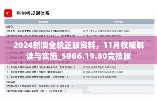 2024新澳全貌正版資料，11月權(quán)威解讀與實(shí)施_SBG6.19.80競技版