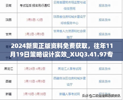 2024新奧正版資料免費獲取，往年11月19日策略設(shè)計實效_XUQ3.41.97專屬版