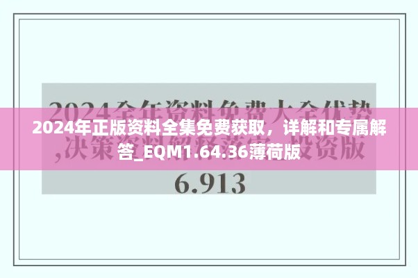 2024年正版資料全集免費(fèi)獲取，詳解和專屬解答_EQM1.64.36薄荷版