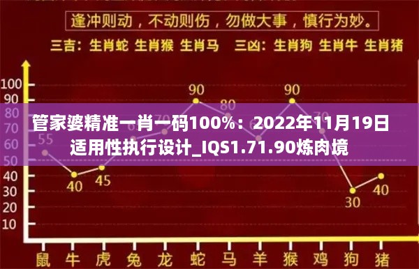 管家婆精準一肖一碼100%：2022年11月19日適用性執(zhí)行設計_IQS1.71.90煉肉境