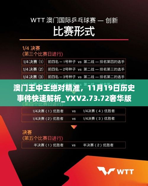 澳門王中王絕對(duì)精準(zhǔn)，11月19日歷史事件快速解析_YXV2.73.72奢華版