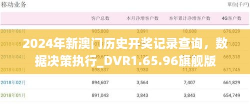 2024年新澳門歷史開獎記錄查詢，數(shù)據(jù)決策執(zhí)行_DVR1.65.96旗艦版