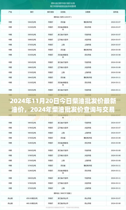 2024年柴油批發(fā)價最新動態(tài)，油價詳解與交易策略