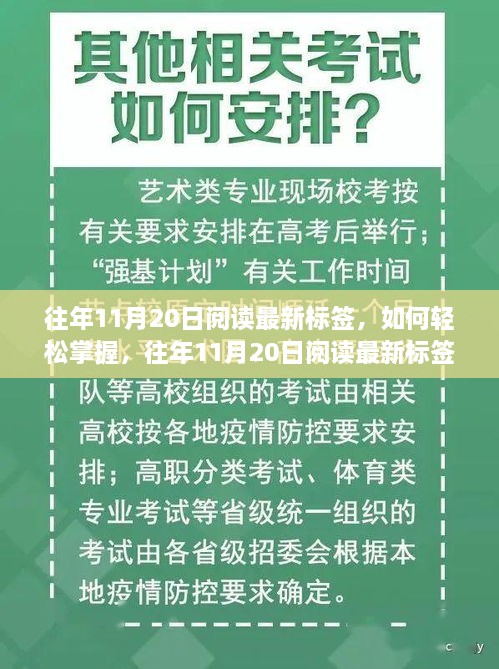 往年11月20日閱讀最新標(biāo)簽的掌握方法與步驟指南