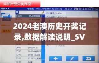 2024老澳歷史開獎記錄,數(shù)據(jù)解讀說明_SVA8.12