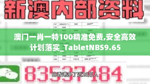 澳門一肖一特100精準免費,安全高效計劃落實_TabletNBS9.65