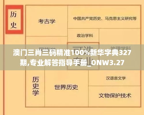 澳門三肖三碼精準(zhǔn)100%新華字典327期,專業(yè)解答指導(dǎo)手冊_ONW3.27