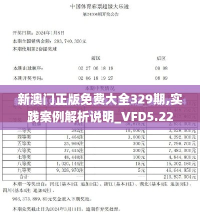 新澳門正版免費(fèi)大全329期,實(shí)踐案例解析說(shuō)明_VFD5.22