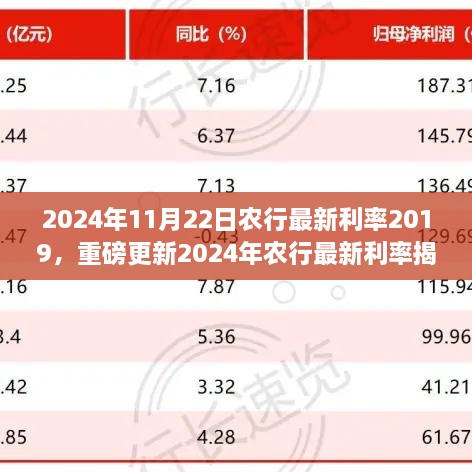 揭秘2024年農(nóng)行最新利率，理財(cái)規(guī)劃新篇章開啟！