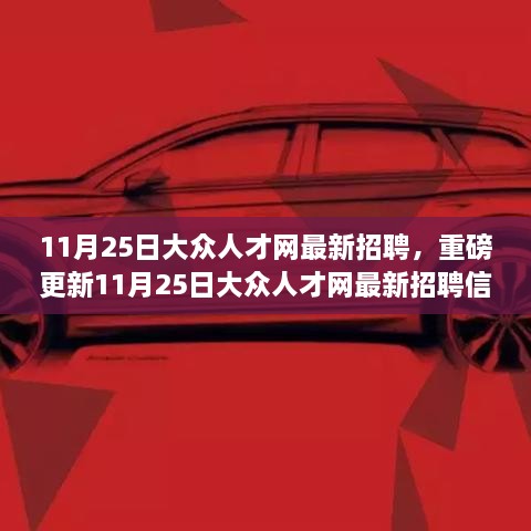 11月25日大眾人才網(wǎng)最新招聘信息大揭秘，理想職位等你來挑戰(zhàn)！