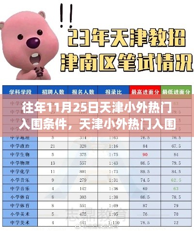 天津小外熱門入圍條件揭秘，歷年11月25日回顧與影響分析