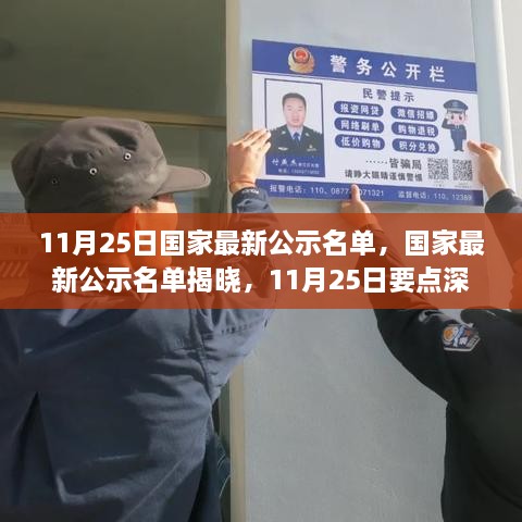 11月25日國家最新公示名單，國家最新公示名單揭曉，11月25日要點深度解讀