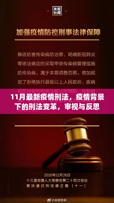 疫情背景下的刑法變革，審視、反思與11月最新疫情刑法解讀