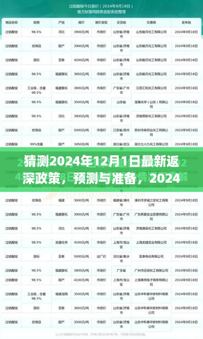 2024年返深政策最新預(yù)測與準備指南，步驟詳解及猜測