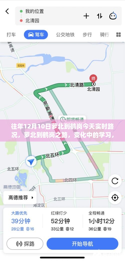 蘿北至鶴崗之路，實時路況下的學(xué)習(xí)與力量之旅