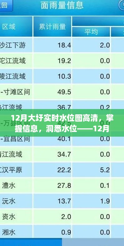 掌握大圩水位動態(tài)，12月實時水位圖高清查詢指南