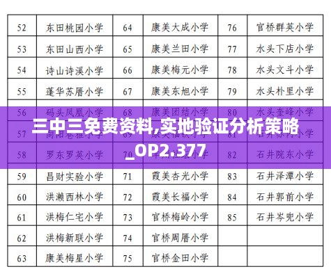 三中三免費(fèi)資料,實(shí)地驗(yàn)證分析策略_OP2.377