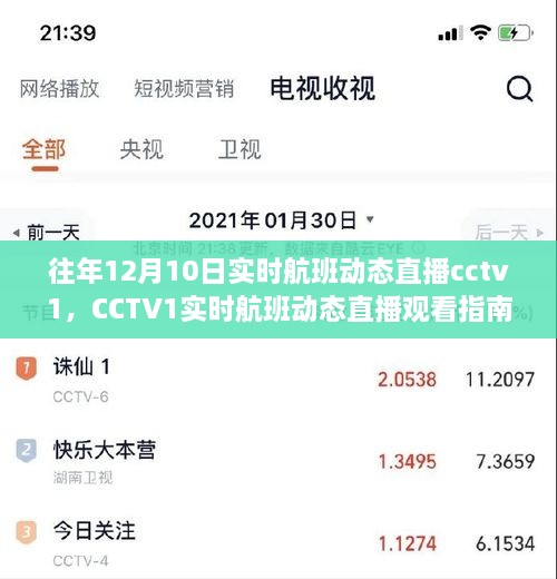 CCTV1實時航班動態(tài)直播指南，輕松追蹤航班動態(tài)，初學(xué)者友好教程