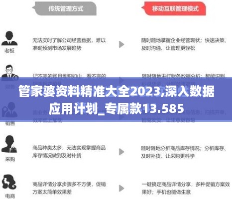 管家婆資料精準(zhǔn)大全2023,深入數(shù)據(jù)應(yīng)用計(jì)劃_專屬款13.585