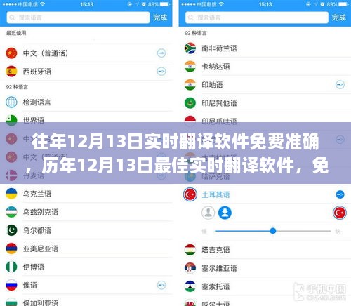 歷年最佳實(shí)時(shí)翻譯軟件，免費(fèi)準(zhǔn)確的語(yǔ)言助手之選，歷年12月13日實(shí)時(shí)翻譯軟件推薦