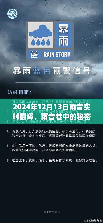 雨音巷的秘密寶藏，實時翻譯小店的傳奇故事（2024年12月13日）