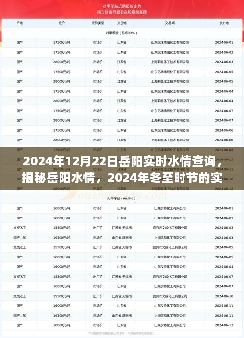 揭秘岳陽水情，冬至?xí)r節(jié)實時水情查詢指南（2024年）