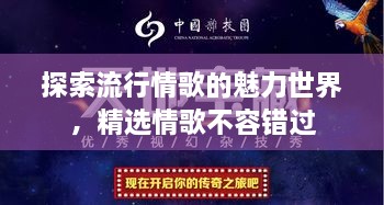 探索流行情歌的魅力世界，精選情歌不容錯(cuò)過