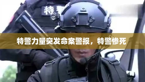 特警力量突發(fā)命案警報，特警慘死 