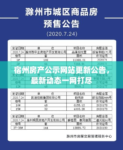 宿州房產公示網站更新公告，最新動態(tài)一網打盡