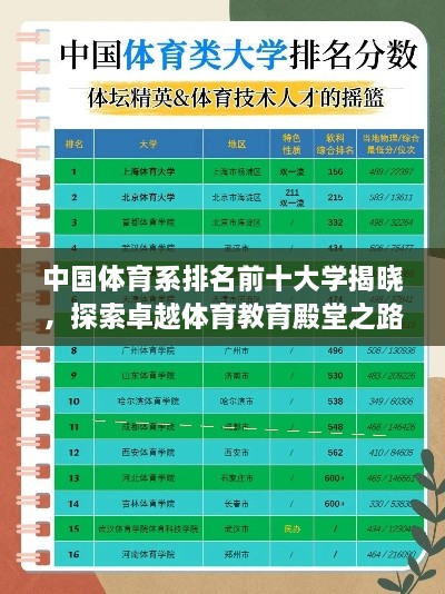 中國體育系排名前十大學(xué)揭曉，探索卓越體育教育殿堂之路