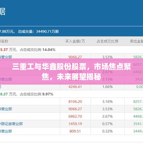三重工與華鑫股份股票，市場(chǎng)焦點(diǎn)聚焦，未來(lái)展望揭秘