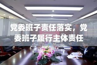 黨委班子責(zé)任落實(shí)，黨委班子履行主體責(zé)任的建議 