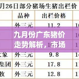 九月份廣東豬價走勢解析，市場行情、價格變動一網(wǎng)打盡