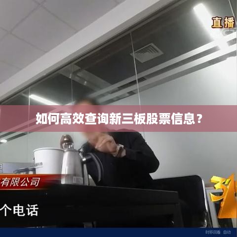 如何高效查詢新三板股票信息？