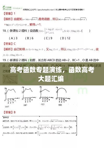 高考函數(shù)專題演練，函數(shù)高考大題匯編 